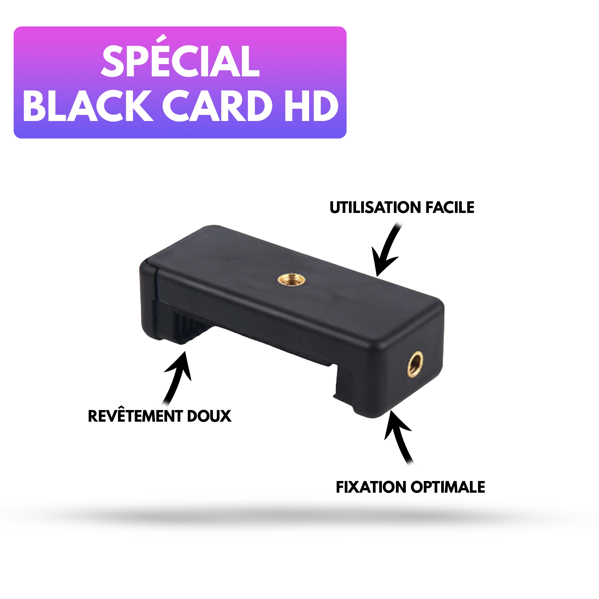 Support pour Vidéoprojecteur Portable Black Card HD Jedee's